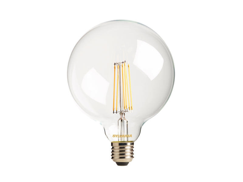 8W, 1055lm, ToLEDo Retro Globe G120, E27, 2700K, 125x178mm, Sylvania LED lamp