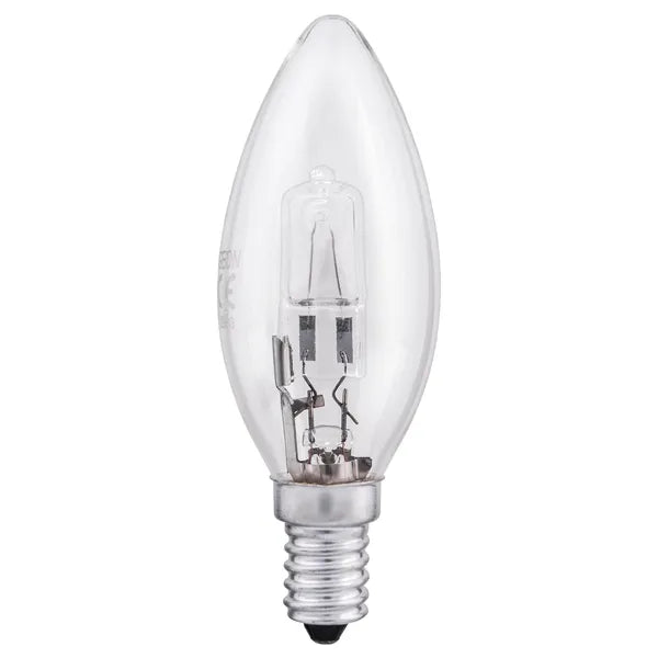240V, 42W, 625lm, B35, E14, 2700K, 35x97mm, Halogen-Kerzenlampe Patron