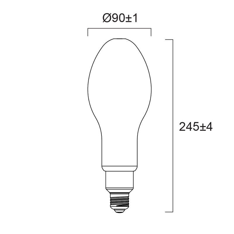 26W, 4000lm, ToLEDo Performer Retro, E27, 90x245mm, Led lamppu Sylvania