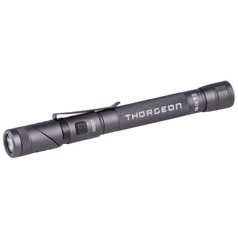 3 W, 150 lm, leistungsstarke Taschenlampe, IPX5, 2x AAA (nicht enthalten), LED-Taschenlampe Thorgeon