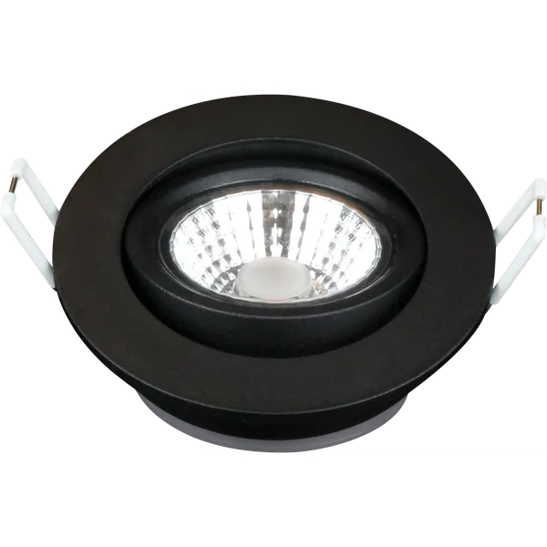 6W, 427lm, Halux Slim Downlight, Dim to Warm, 2100-2700K, IP44, IK04, 31x85mm, Musta LED alasvalo Thorgeon