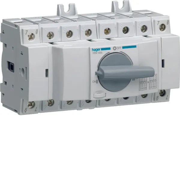 Hager HIM406 – Modular Change-Over vaihtokytkin 4×63 A