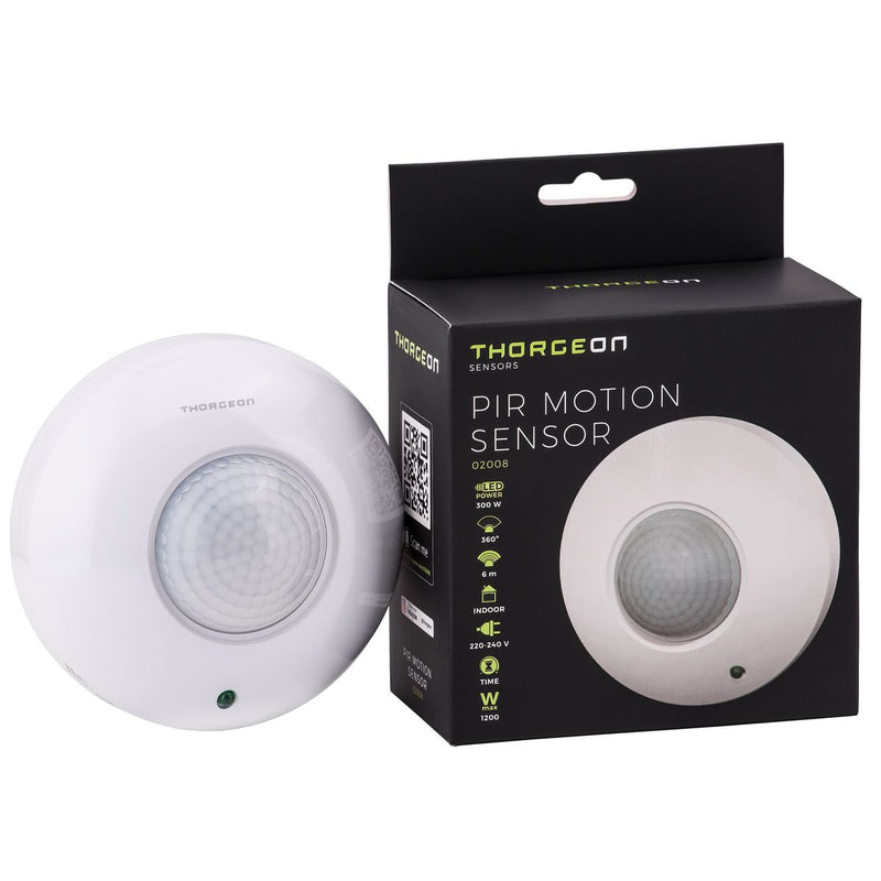 PIR Liiketunnistin 6m MAX 1200W IP20 Thorgeon