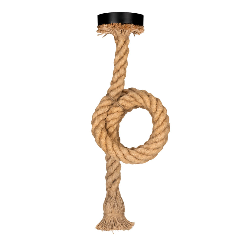 Pendelleuchte Rope 1,5 m IP20, E27, braune dekorative Hängeleuchte