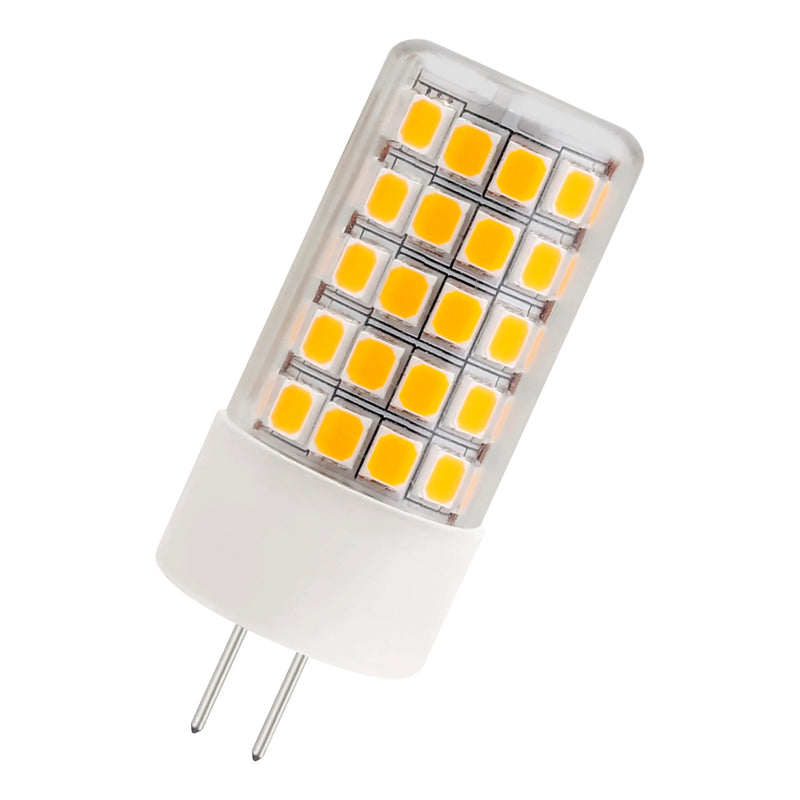 4,3 W, 24–42 V AC/DC, 580 lm, GY6.35, 2700 K, 18x47 mm, LED-Lampe