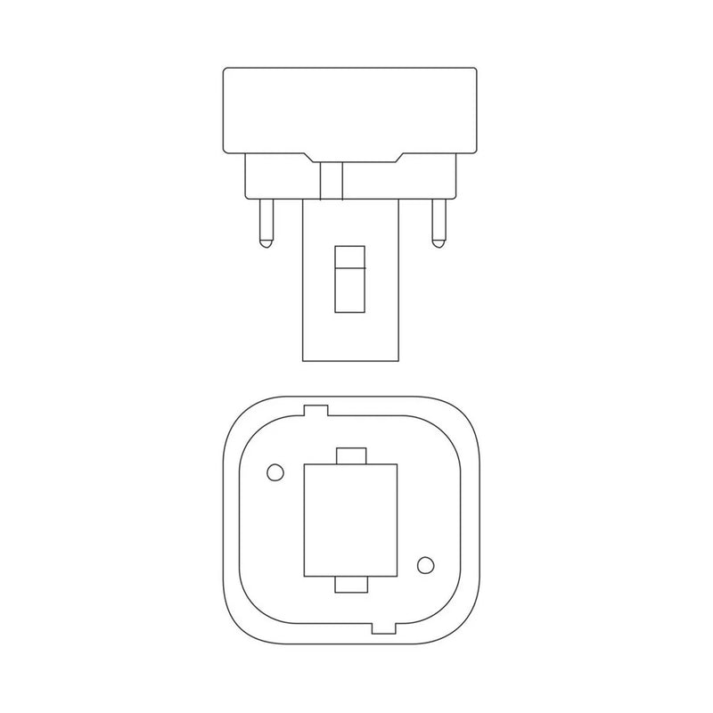 18W, 1200lm, G24d-2 2P, 26x150mm, Pistokantalamppu Patron
