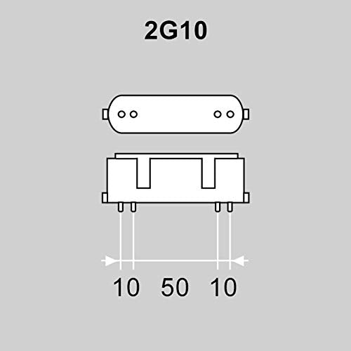 18W, 1080lm, 2G10 4P, 88x123mm, Pistokantalamppu Patron