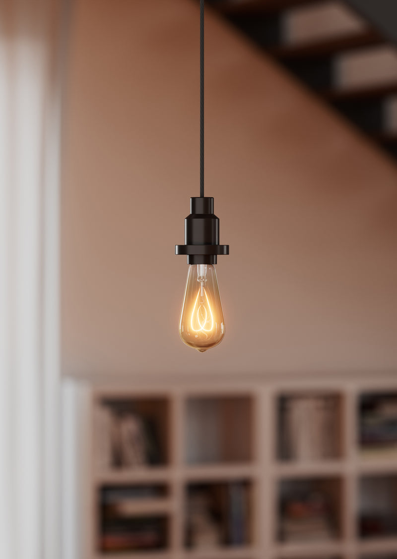 Vintage 1906 PenduLum Black, E27, IP20, 84x2000mm, Pendant lamp Osram
