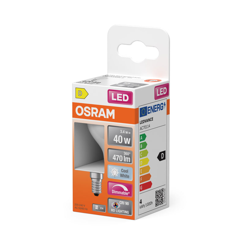 Osram Superstar Plus Classic P E14 3.4 W, 470 lm – matt, 4000 K