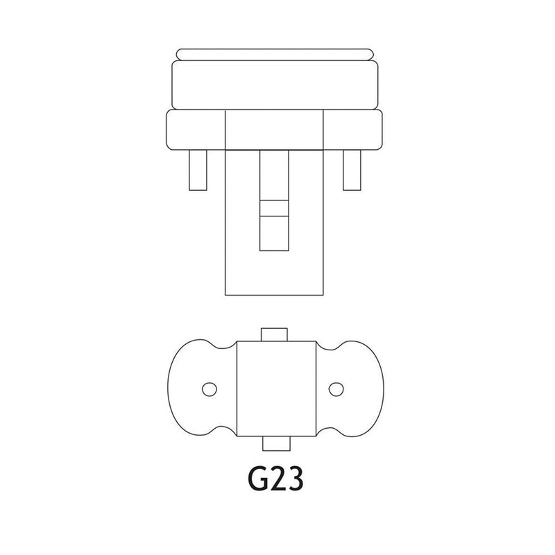 5W, 250lm, G23 2P, 24.5x108mm, Pistokantalamppu Patron