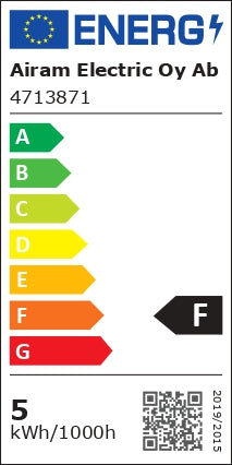 4.9W, 470lm, A60, E27, 2700K, 60x110mm, LED lamppu Hämärätunnistimella Airam