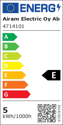 5W, 630lm, PRO LED, C35, E14, 4000K, 35x97mm, Himmennettävä LED lamppu Airam