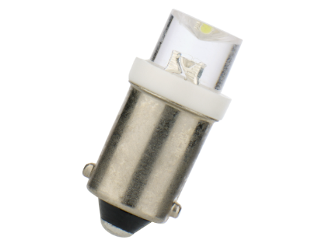 0,43 W, 5 lm 24–28 V, 9x26 mm Ba9s AC/DC, LED-Signallampe