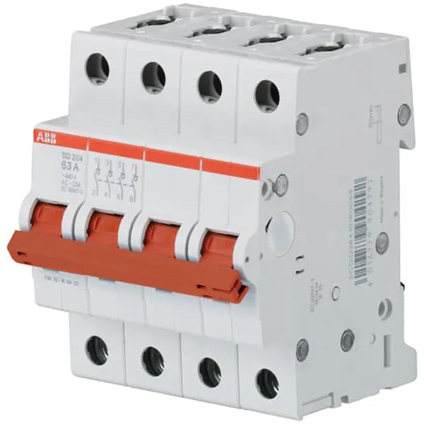 ABB SD204/63, 4-napainen Kuormakytkin vipu, 63 A, 440 V
