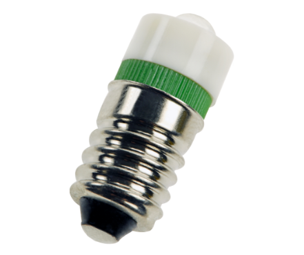 LED indicator lamp E10 green 0.71W 235V AC/DC – 10x24mm
