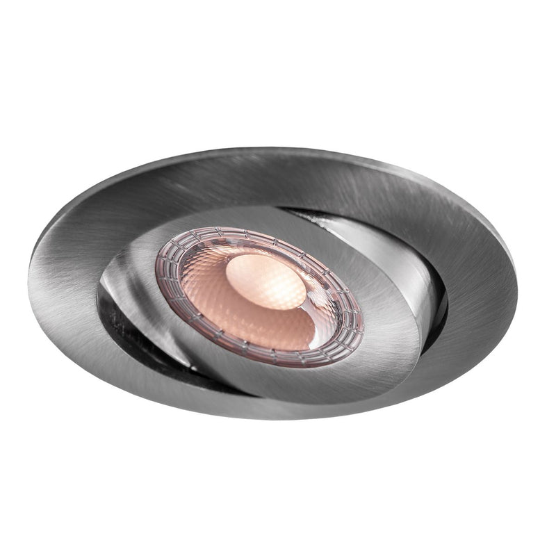 5W, 400lm, LED Slim Downlight, IP44, IK04, 3000K/4000K/5700K, DIM, CCT, 70-75mm, Nickel LED Downlight Thorgeon