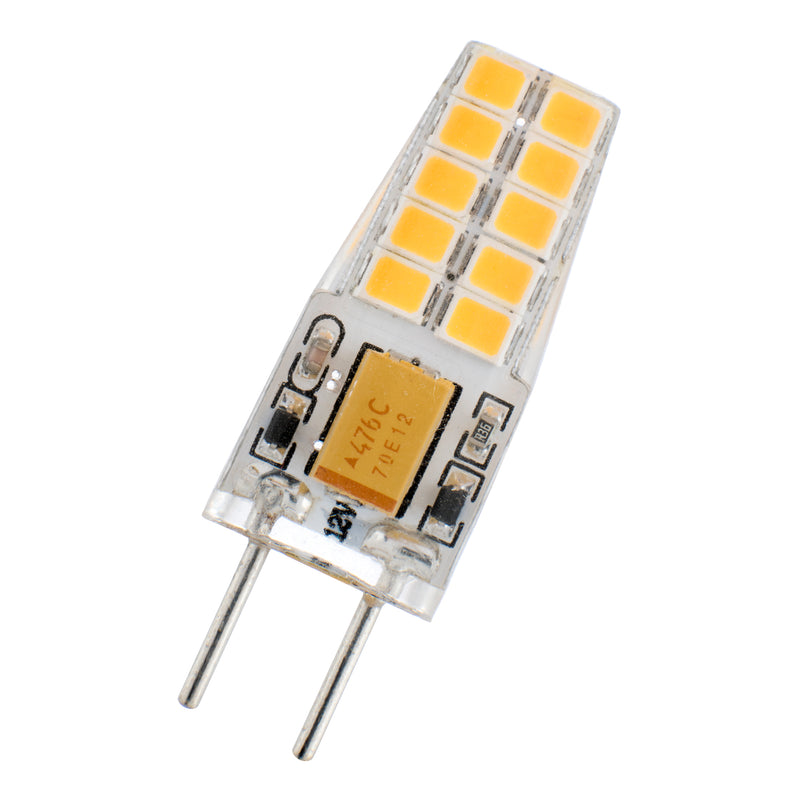 2.5W, 12V AC/DC,  260lm, GY6.35, 3000K, 12x37mm, LED Lamppu
