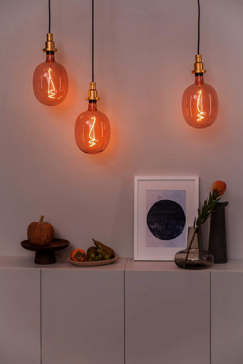 4.5W, 220lm, Vintage 1906 Ballon Filament Pink DIM, E27, 1600K, 170x270mm, LED Sisustuslamppu Osram