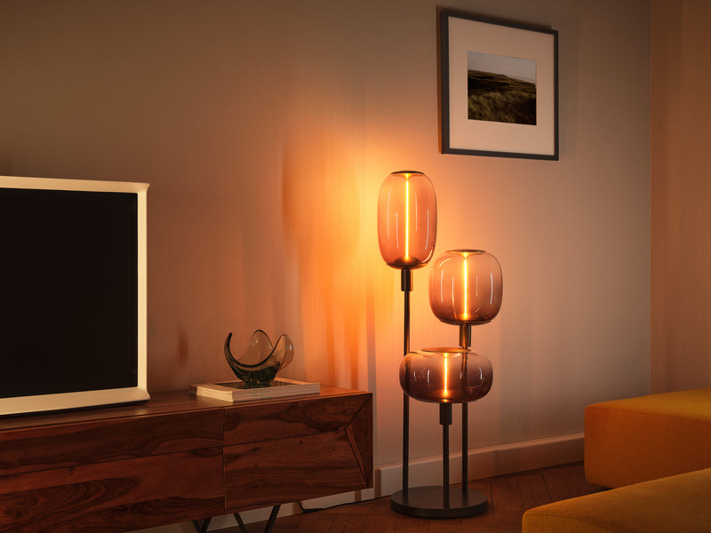 4W, 120lm, Vintage 1906 Big Elipse Oval Filament Magnetic Smoke, 1800K, E27, 200x370mm, LED Sisustuslamppu Osram