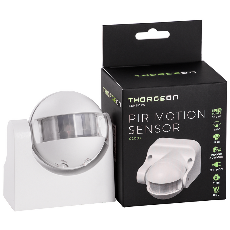 PIR Motion Sensor 12m MAX 1200W IP44 Thorgeon