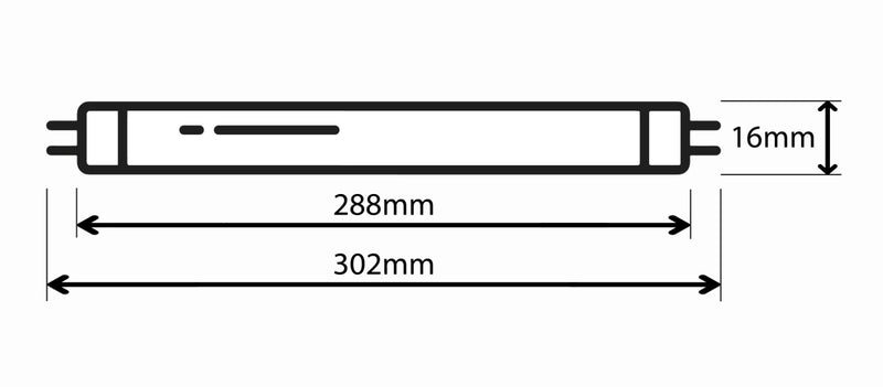 8W, UV-A Blacklight BL368 T5, G5, 288mm, Hyönteislamppu