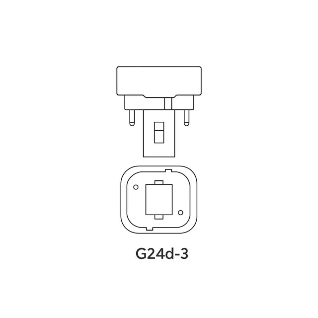 26W, 1750lm, G24d-3 2P, 26x169mm, Pistokantalamppu Patron