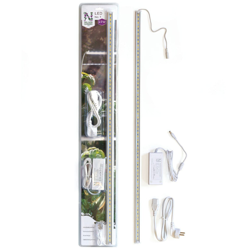Nelson Garden LED kasvivalaisin No.1 15W 1500lm 6400K 600mm – esikasvatus, sisäviljely