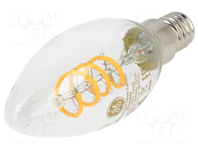 3.5W, 125lm, Filament Heliax Candle DIM, E14, 2200K, 35x97mm, Led kynttilälamppu