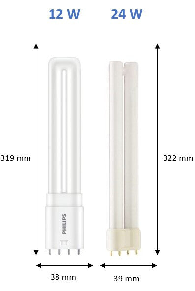 12W, 1440/1500lm, CorePro PLL EM/Mains, 2G11 4P, 38x319mm, LED Pistokantalamppu Philips