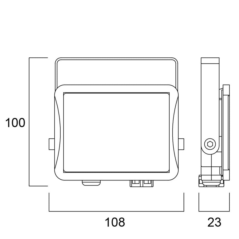 9.5W, 1000lm, Start Flood, IP65, IK06, Led valonheitin Sylvania