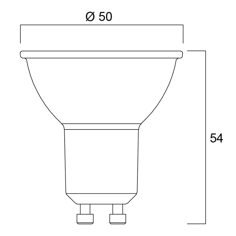 Sylvania RefLED ES50 LED-lamppu GU10 6,2W 450lm – 3000K/4000K, korvaa 60W halogeenin