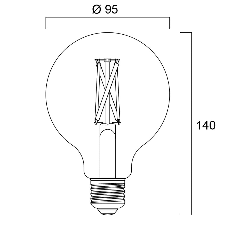 7W, 806lm, ToLEDo Retro SylSmart Home G95 TW DIM, E27, 2000-6500K, 95x140mm, Sylvania Smart LED Bulb