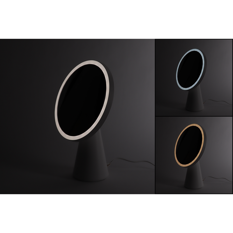 9 W, 350 lm, LED-Spiegel, 2800 K/4200 K, DIM, 3000 mAh, Thorgeon LED-Schminkspiegel