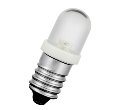 LED-merkkilamppu E10 keltainen 0,34W 24–28V AC/DC – 10x26mm