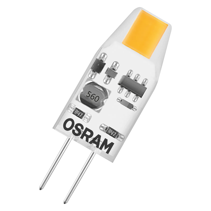12V, 1W, AC/DC, G4, 100lm, 2700K, 10x30mm, 5KPL LED Lamppu Osram