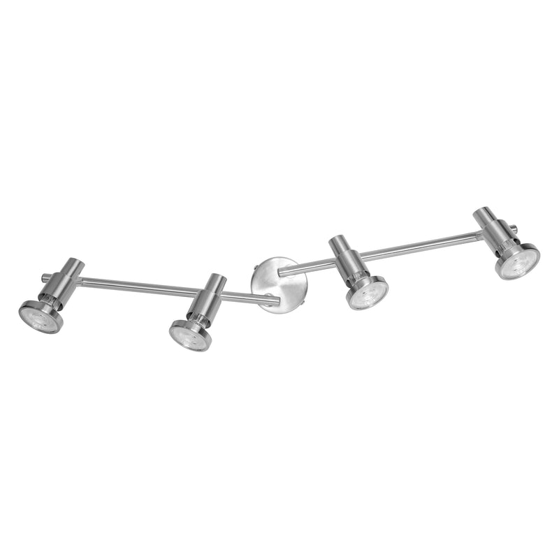 10.4W, 920lm, LED Spot BRUSHED SILVER, 4xGU10, 2700K, IP20, IK03, 90x684mm, LED Kohdevalaisin Osram
