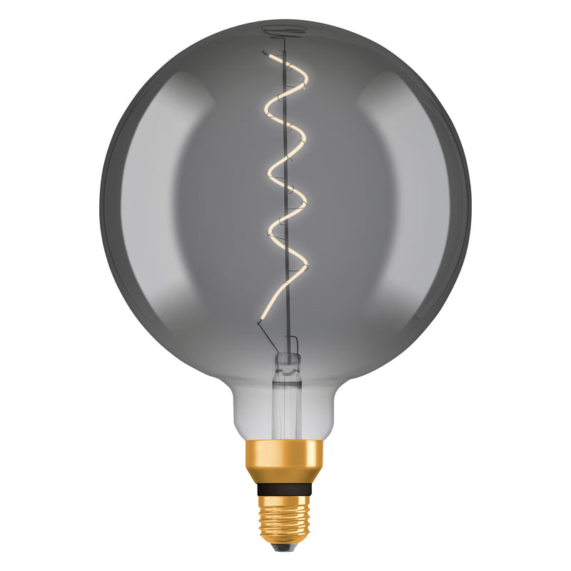 4W, 140lm, Vintage 1906 Big Globe Filament Smoke, 1800K, E27, 200x290mm, LED Sisustuslamppu Osram