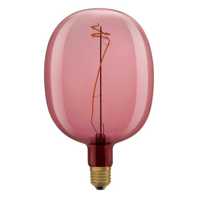 4.5W, 220lm, Vintage 1906 Ballon Filament Pink DIM, E27, 1600K, 170x270mm, LED Sisustuslamppu Osram