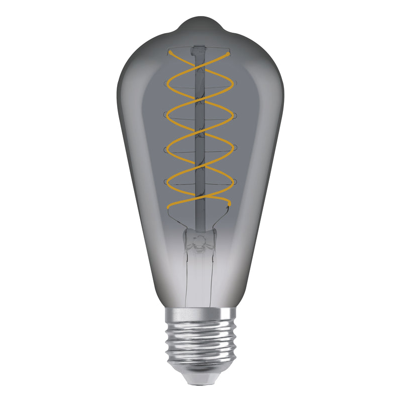 7,8 W, 360 lm, Vintage 1906 Edison Filament SMOKE DIM, E27, 1800 K, 64x140 mm, LED-Dekorationslampe Osram