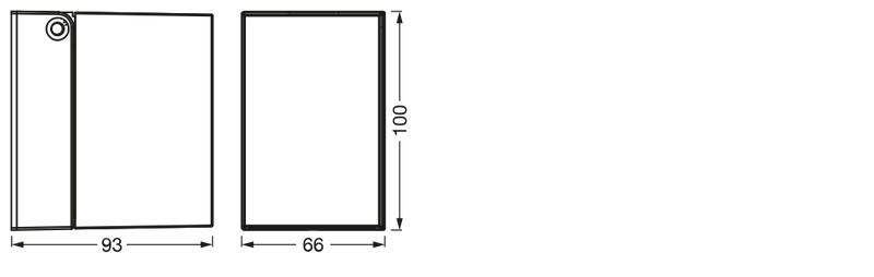 Endura Classic Cube Adjustable Wall, GU10, IP44, IK04, Ulkoseinävalaisinrunko Osram
