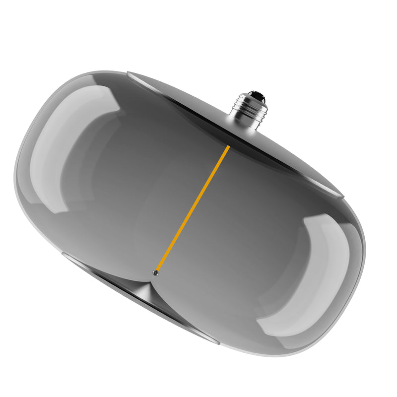 4W, 60lm, Vintage 1906 Big Elipse Filament Magnetic SMOKE, 1800K, E27, 300x210mm, LED Sisustuslamppu Osram