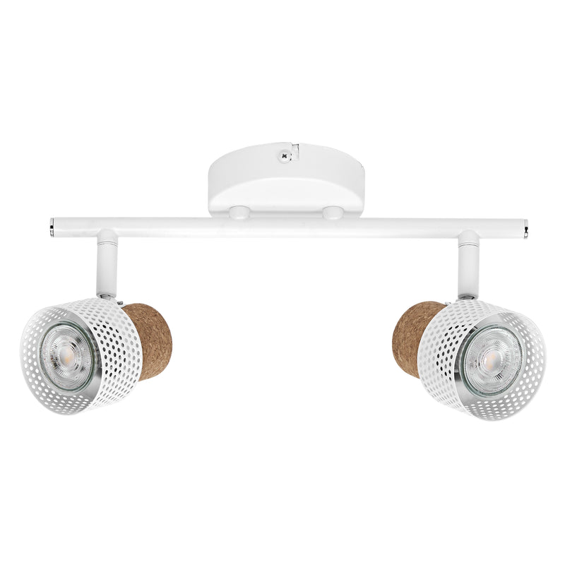 6.8W, 460lm, Decor Spot Cork DIM, 2xGU10, 2700K, IP20, IK03, 100x338mm, Osram LED Spotlight
