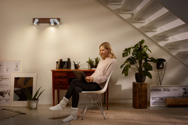 10.2W, 690lm, Decor Spot Mercury DIM WHITE, 3XGU10, 2700K, IP20, IK03, 100x520mm,  LED Kohdevalaisin Osram
