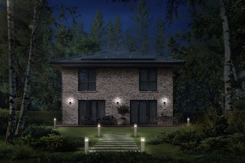 Endura Classic Ebro Ground, E27, IP44, IK03, 130x490mm, Bollard lamp body Osram