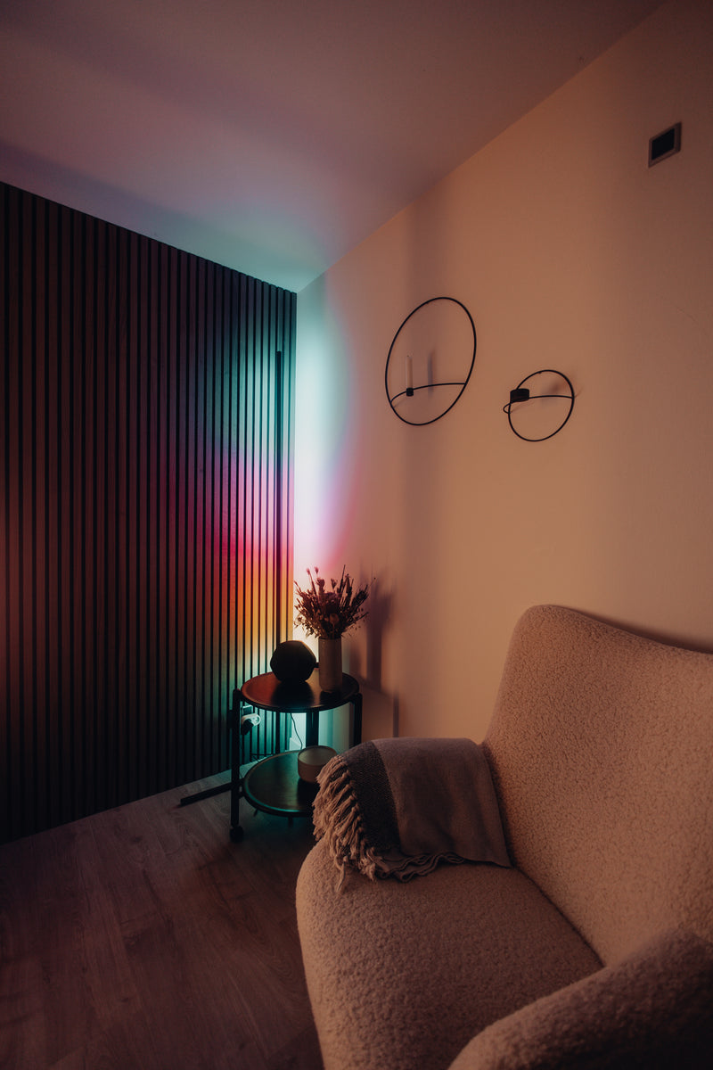12W, 825lm, Smart+ WIFI Floor Corner RGB + Tunable White, 3000...6500K, IP20, IK03, 110x1400mm, LED Älyvalaisin Osram