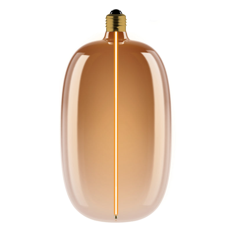 4.8W, 200lm, Vintage 1906 Eclipse Oval Magnetic Filament Tea Brown DIM, E27, 1800K, 145x280mm, LED Sisustuslamppu Osram