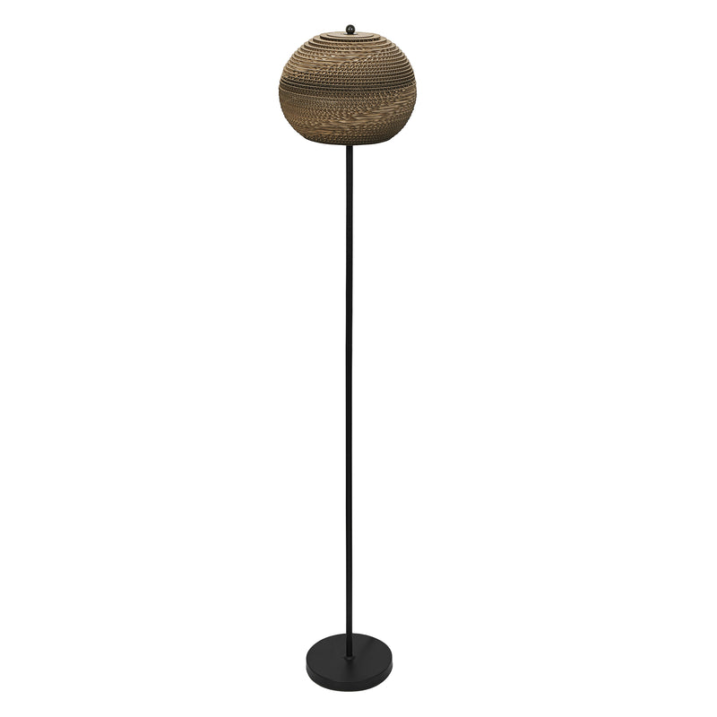 Decor Cardboard Ball Floor BROWN, E27, IP20, 305x1600mm, Sisustuksellinen lattiavalaisin Osram