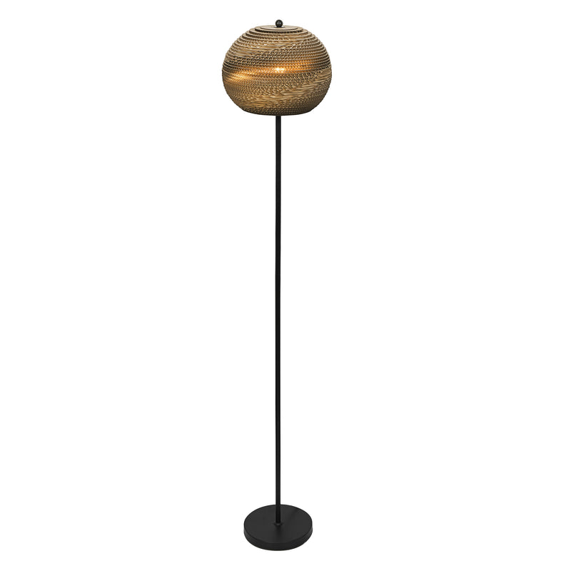 Decor Cardboard Ball Floor BROWN, E27, IP20, 305x1600mm, Sisustuksellinen lattiavalaisin Osram