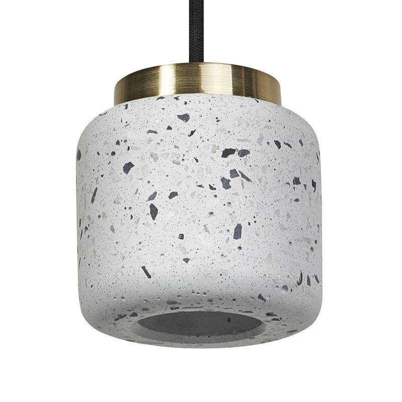 Decor Terrazzo Ball Pendelleuchte WEISS, GU10, IP20, 100x1500mm, Dekorative Deckenleuchte Osram