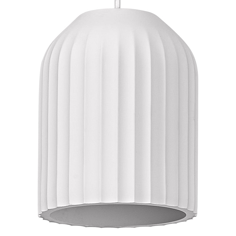 Decor Plaster Routes Pendelleuchte 150 WEISS, E27, IP20, IK03, 150x1200mm, Dekorative Deckenleuchte Osram